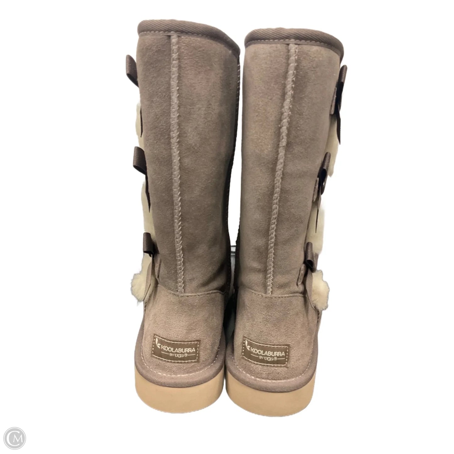 Boots Mid-calf Flats By Koolaburra By Ugg In Grey, Size: 9