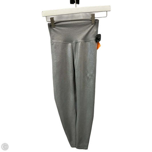 Athletic Leggings By Clothes Mentor In Silver, Size: Xs