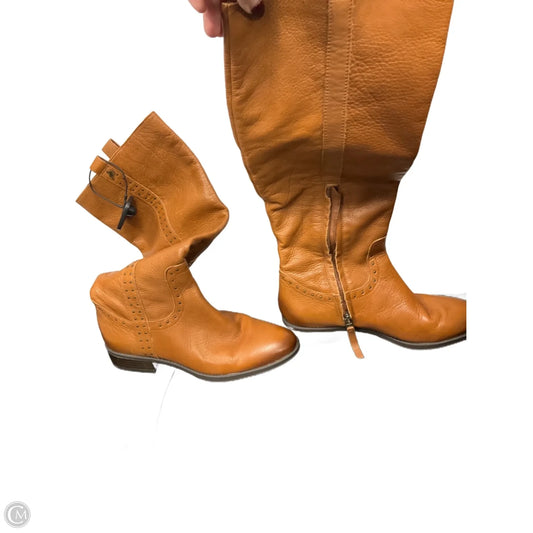 Boots Knee Heels By Sam Edelman In Brown, Size: 8.5