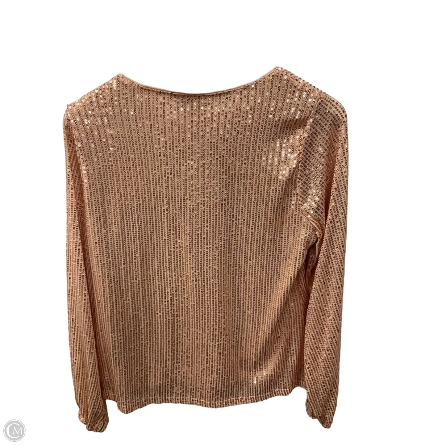 Top Long Sleeve By Andree By Unit In Gold, Size: S