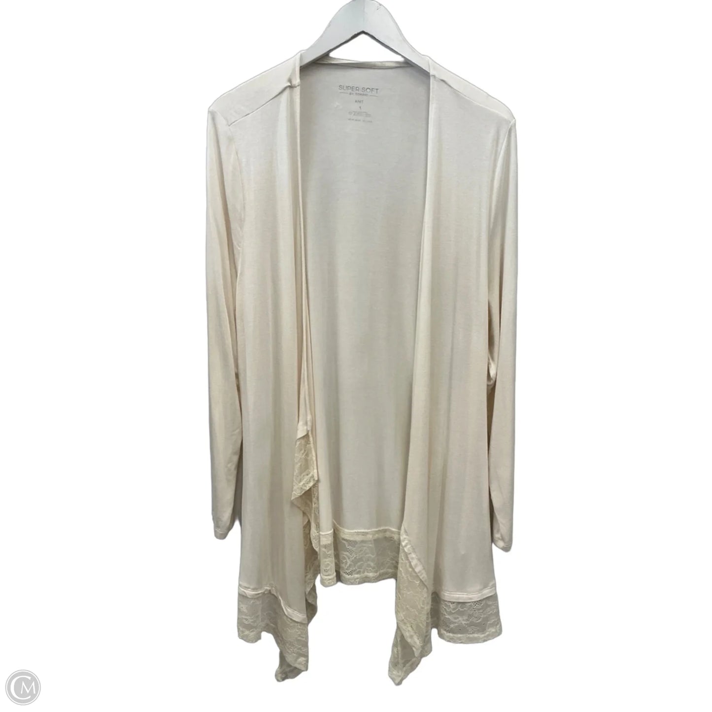 Cardigan By Torrid In Cream, Size: 1x
