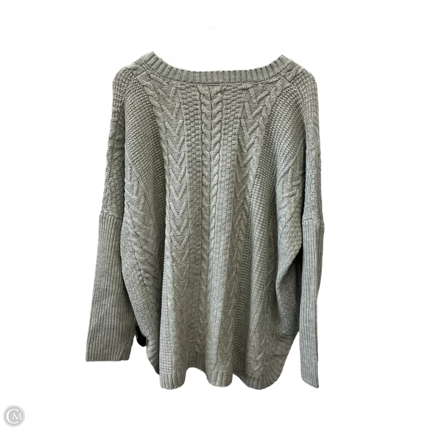 Sweater By Natural Reflections In Grey, Size: Xl
