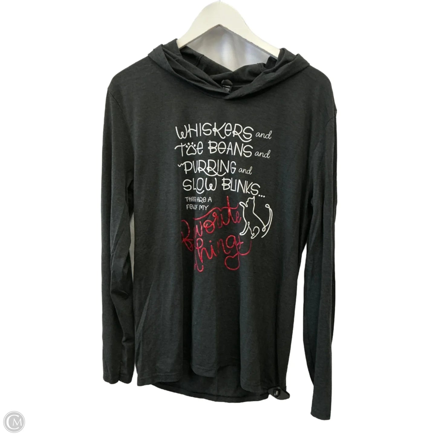 Top Long Sleeve By Clothes Mentor In Black, Size: M