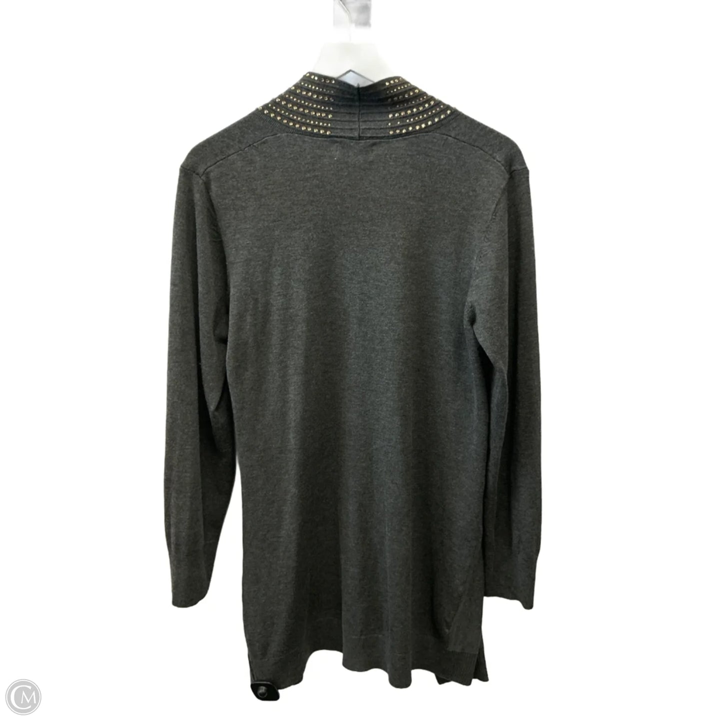 Cardigan By Clothes Mentor In Grey, Size: L