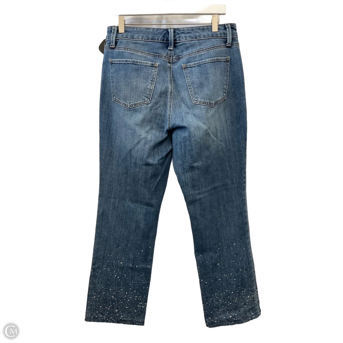 Jeans Straight By Talbots In Blue Denim, Size: 10