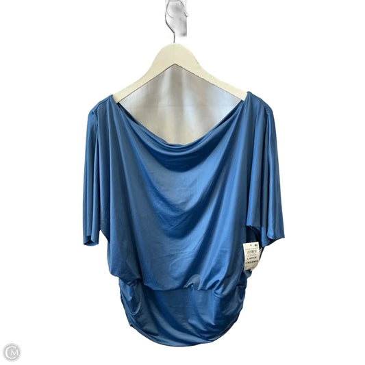 Top Short Sleeve By Inc In Blue, Size: L