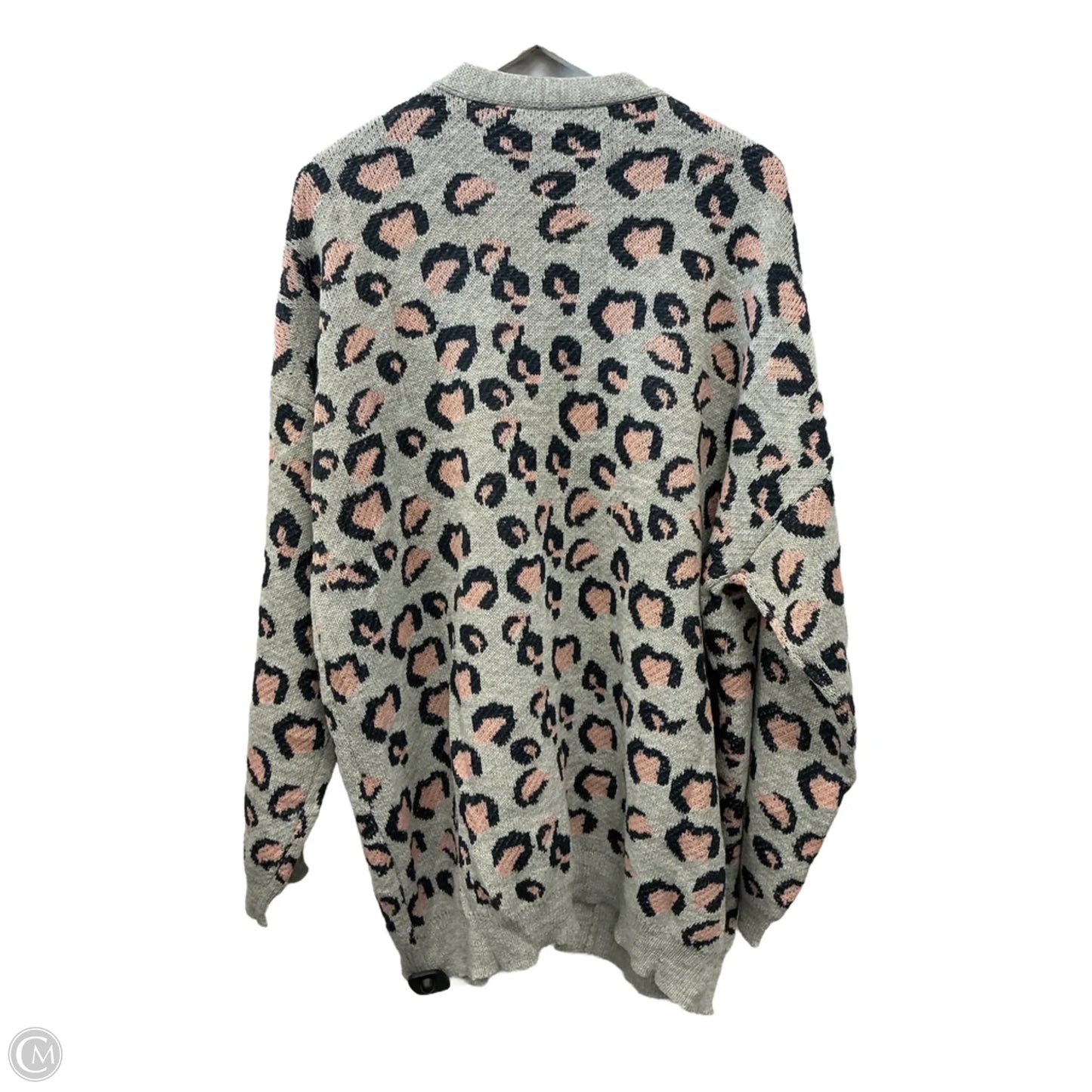 Sweater Cardigan By Hayden La In Grey, Size: 2x