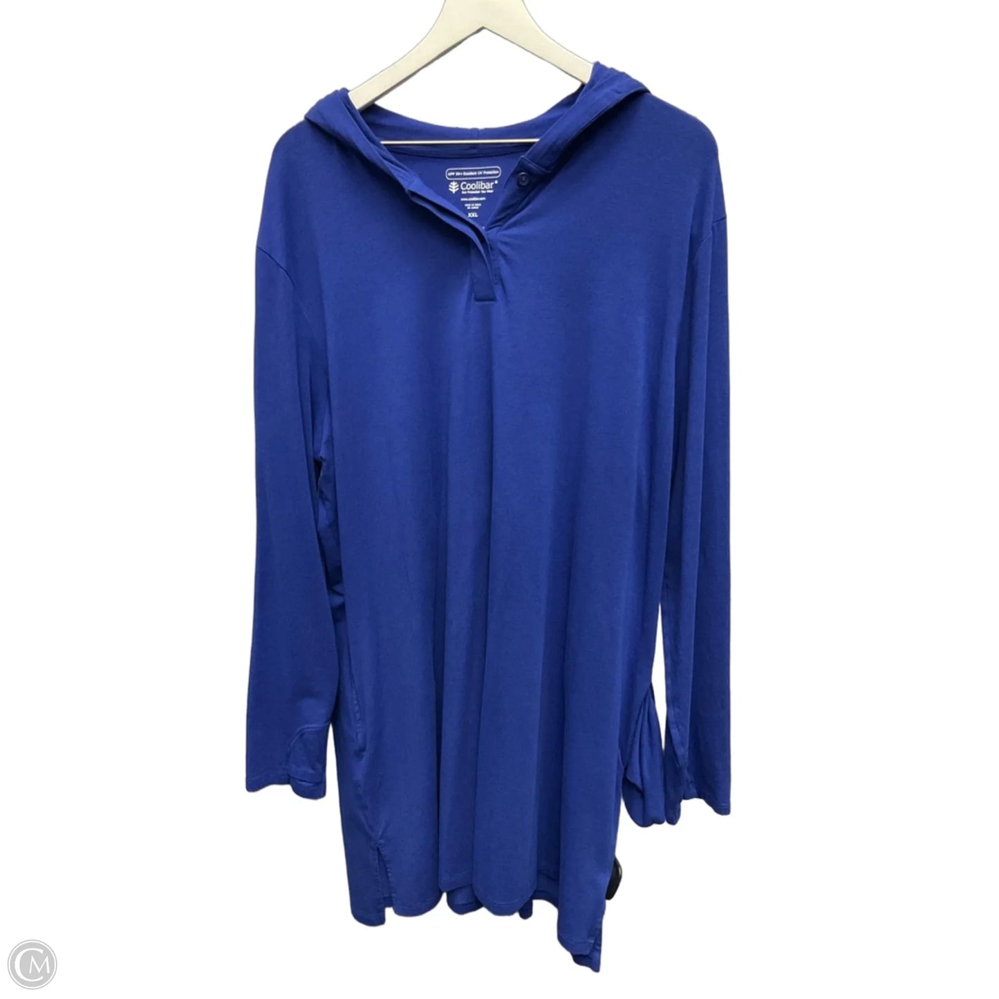 Dress Casual Short By Coolibar In Blue, Size: Xxl