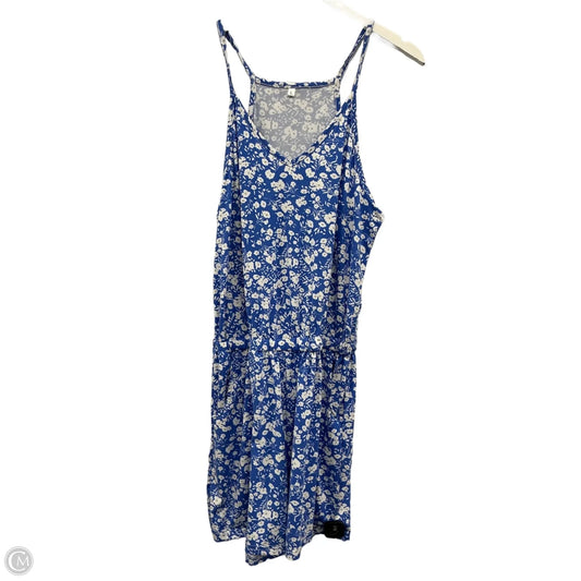 Romper By Clothes Mentor In Floral Print, Size: L