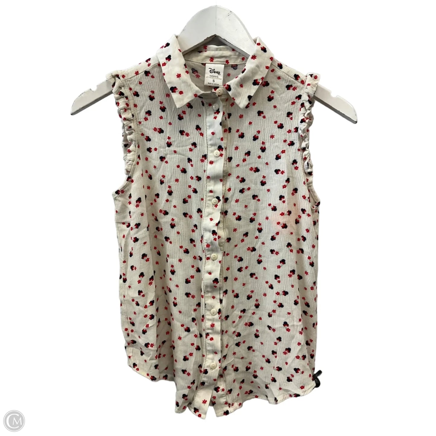 Top Sleeveless By Clothes Mentor In Blue & Red, Size: S