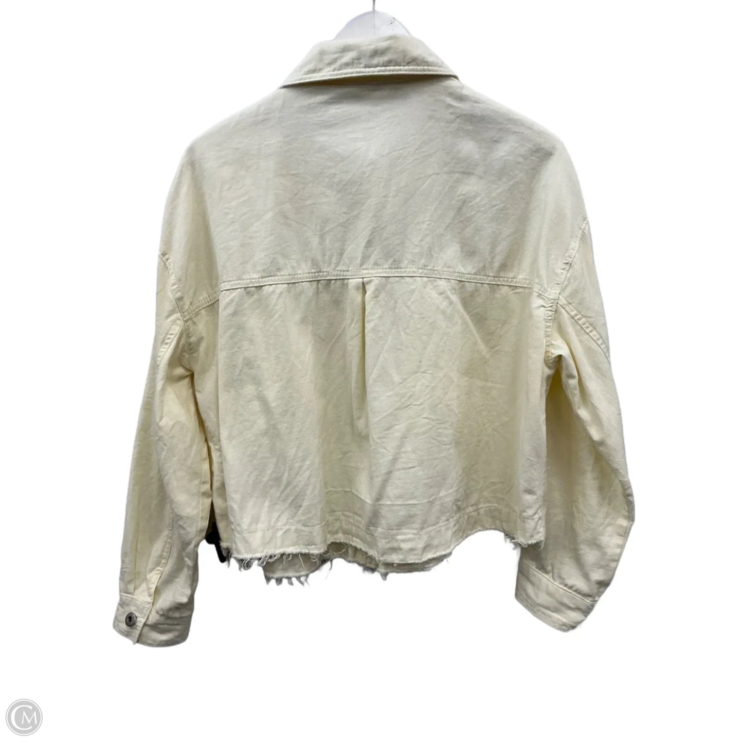 Jacket Shirt By Love Notes In Yellow, Size: L