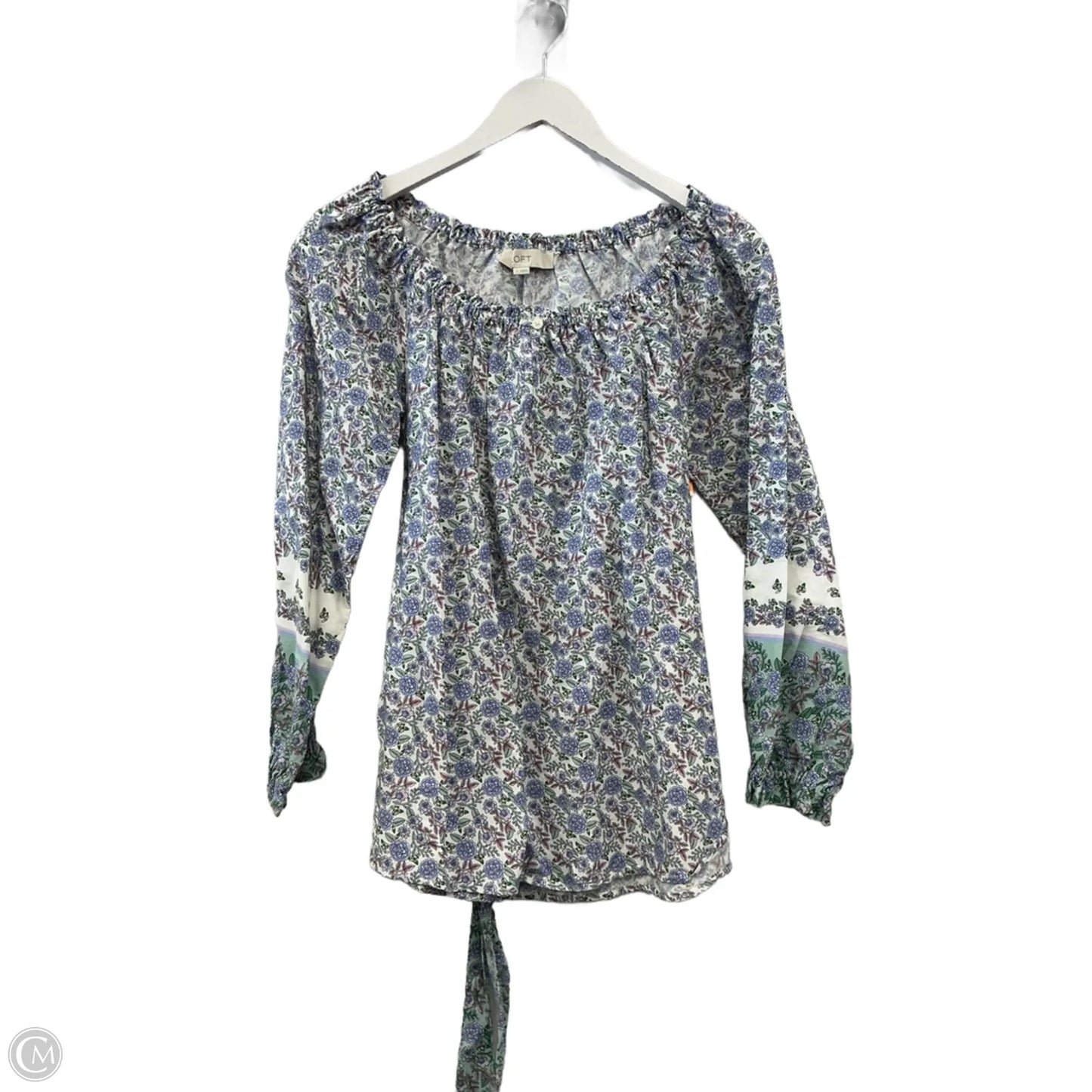 Top Long Sleeve By Loft In Floral Print, Size: S