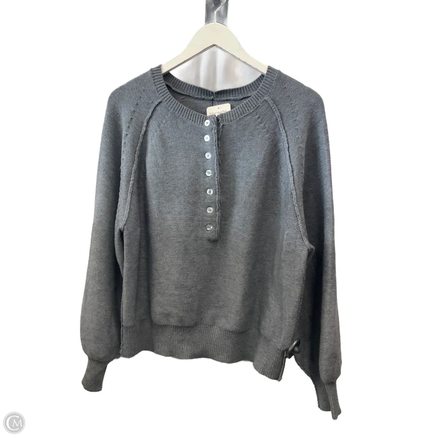 Sweater By Clothes Mentor In Grey, Size: M