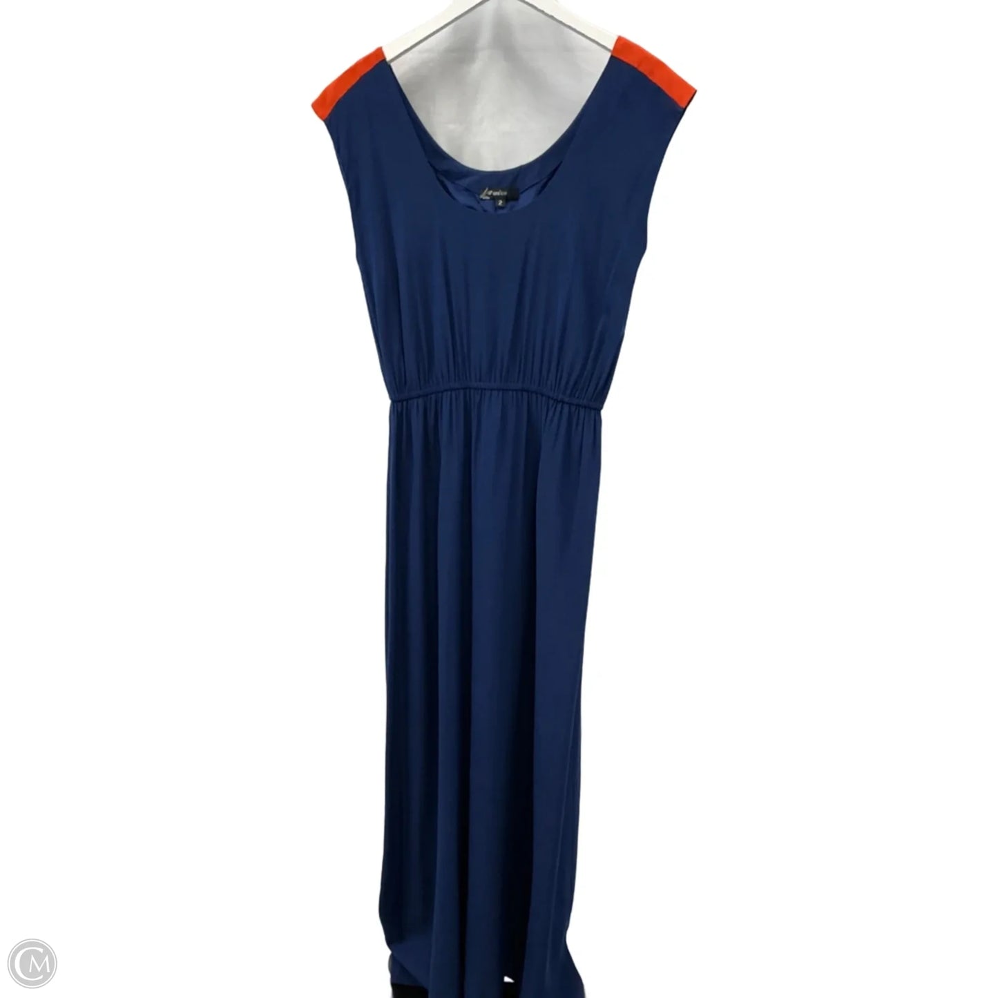Dress Casual Maxi By Clothes Mentor In Blue & Orange, Size: Xs