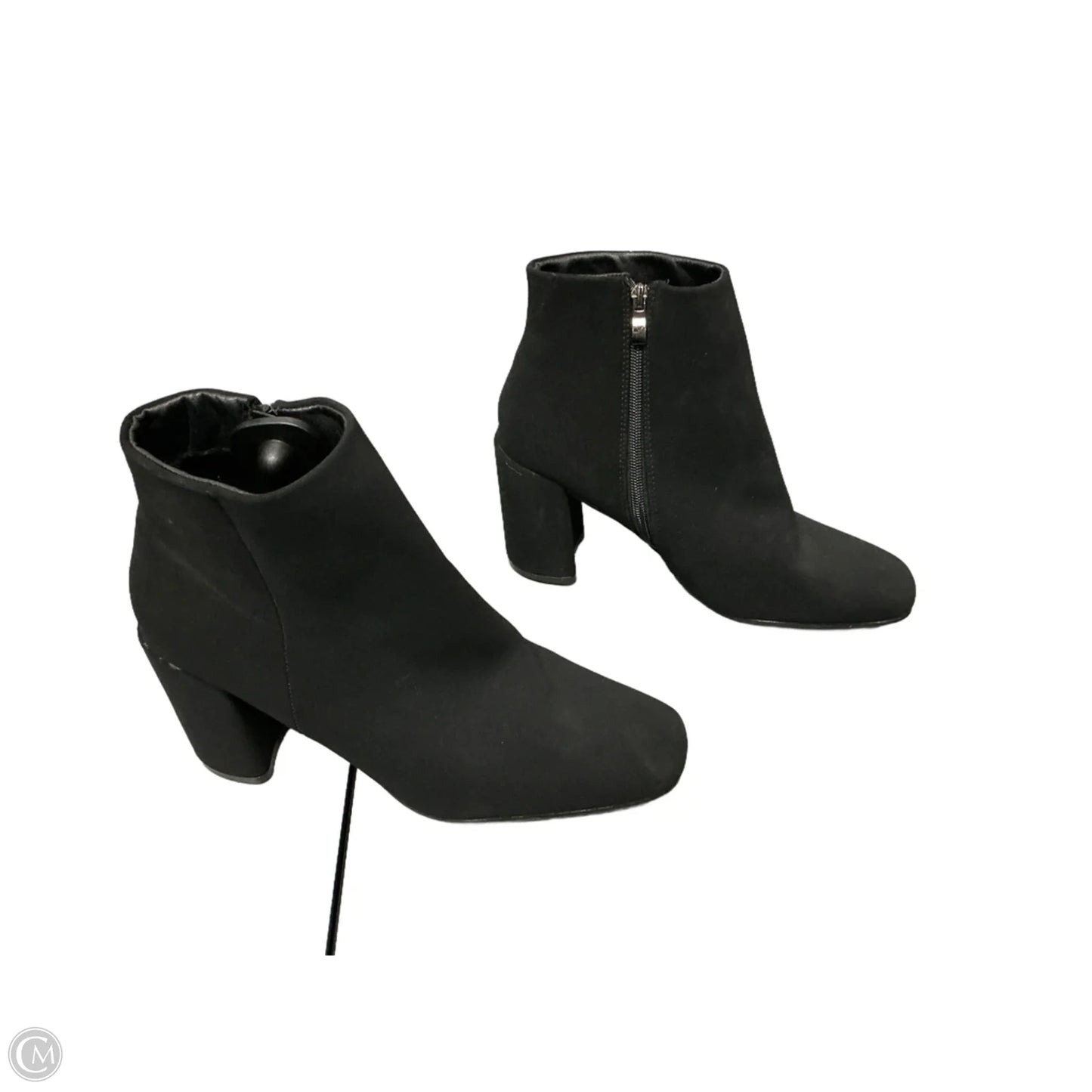 Boots Ankle Heels By Clothes Mentor In Black, Size: 11