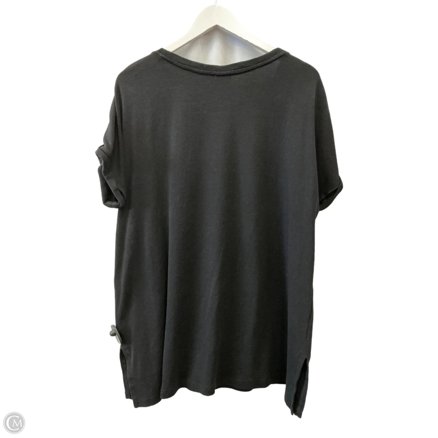 Top Short Sleeve By Chicos In Black, Size: Xl