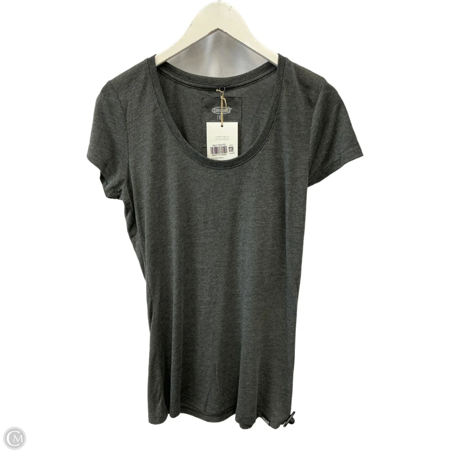 Top Short Sleeve By Clothes Mentor In Grey, Size: L