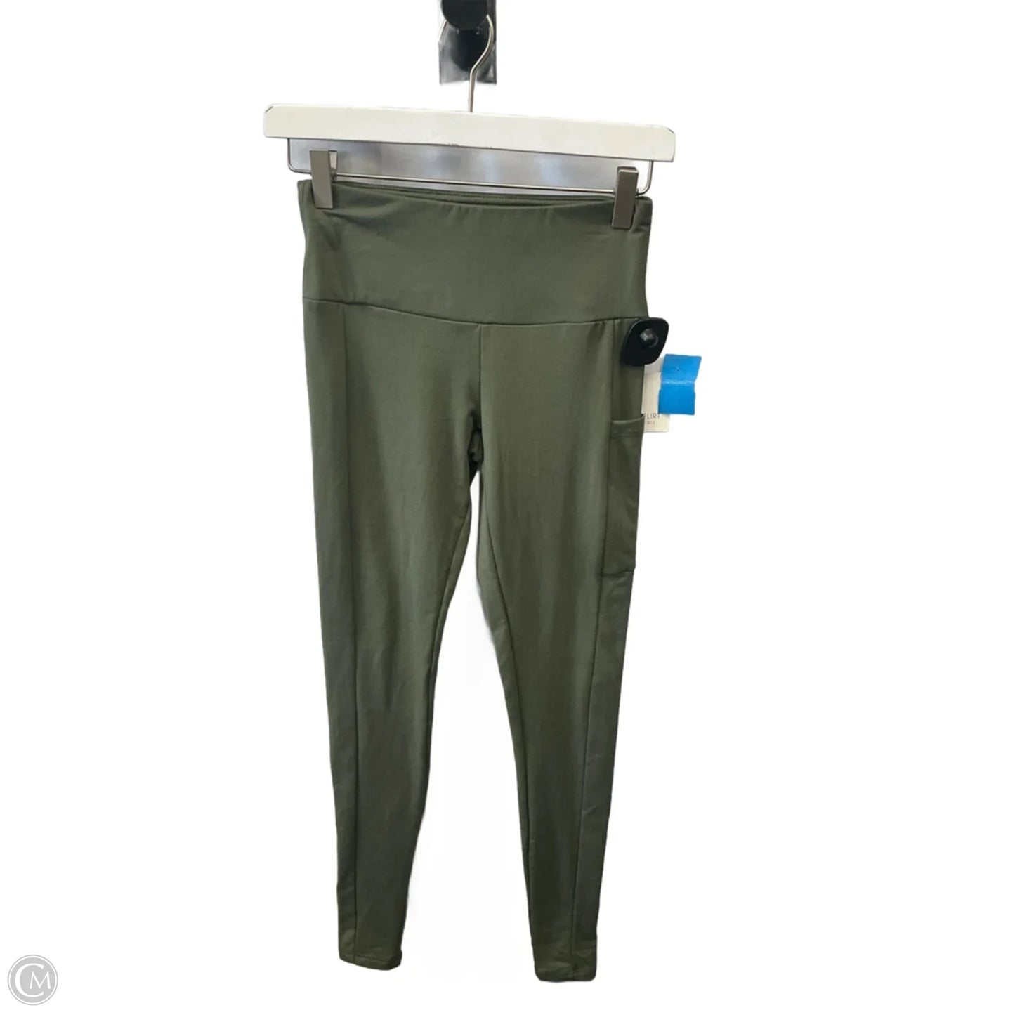 Athletic Leggings By Ultra Flirt In Green, Size: Xs