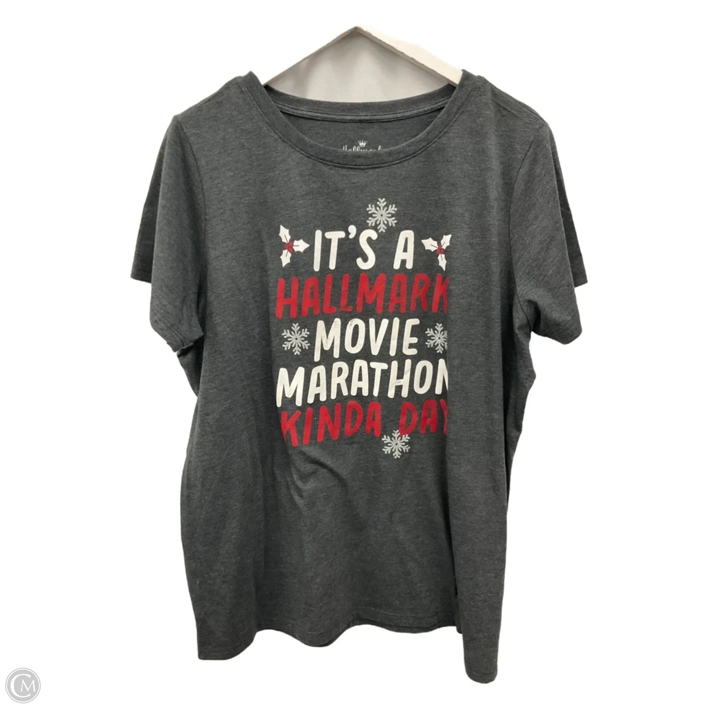Top Short Sleeve By Clothes Mentor In Grey, Size: L