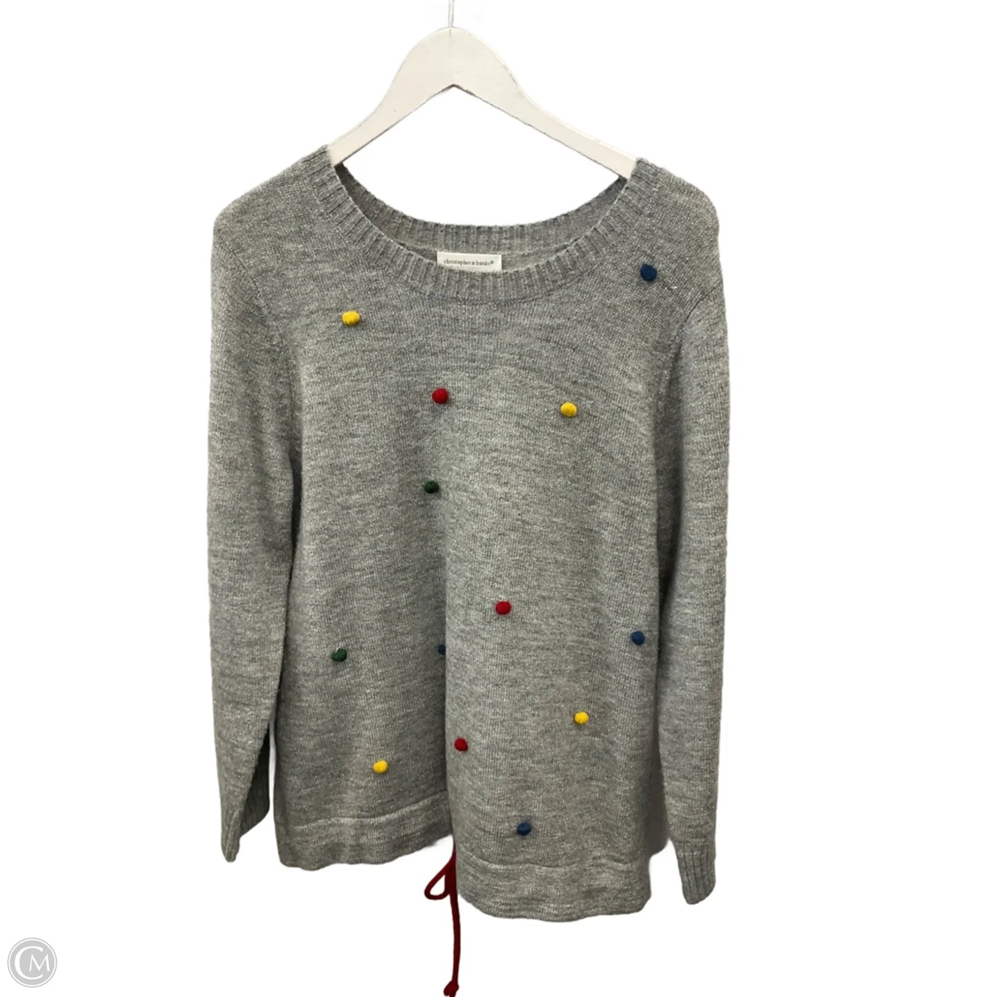 Sweater By Christopher And Banks In Grey, Size: L