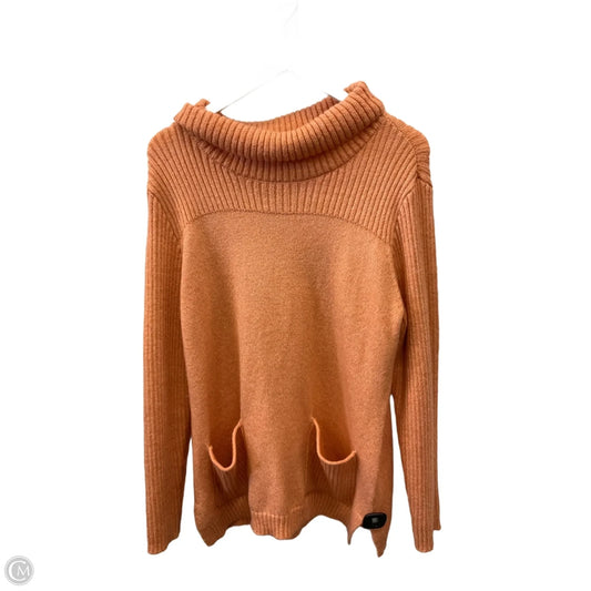 Sweater By Christopher And Banks In Orange, Size: L