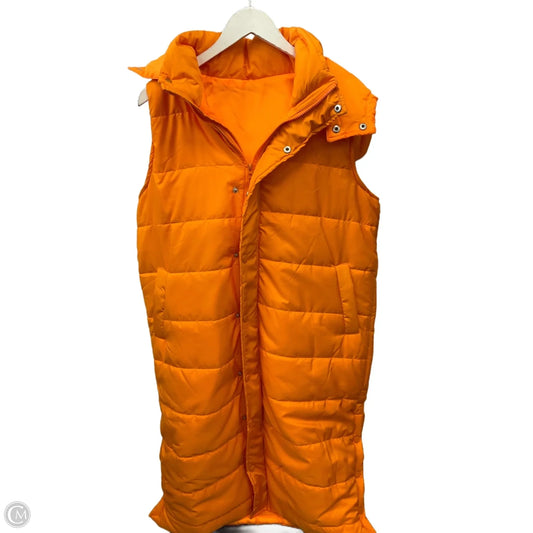 Vest Puffer & Quilted By Clothes Mentor In Orange, Size: 2x