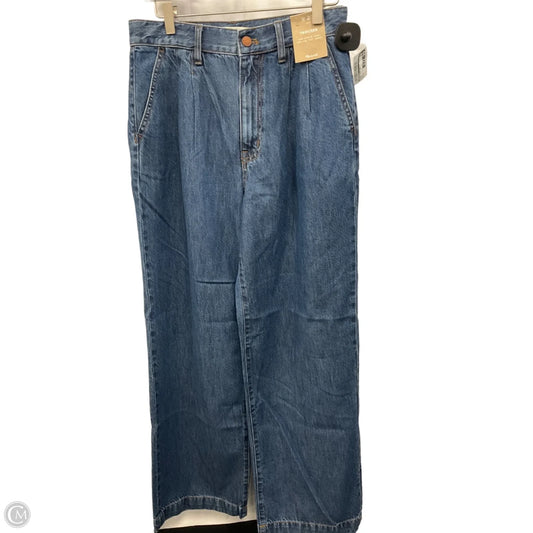 Jeans Wide Leg By Madewell In Blue, Size: 4