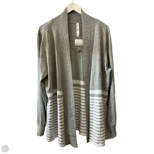 Cardigan By Clothes Mentor In Grey, Size: 3x