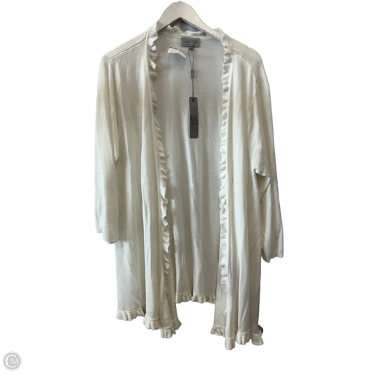 Cardigan By Joseph A. In White, Size: 1x