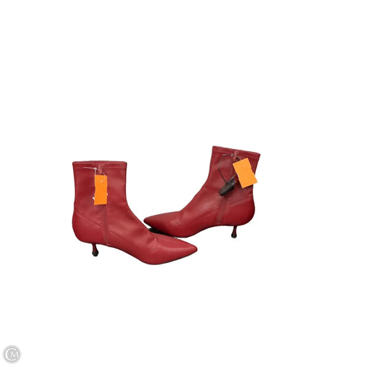 Boots Ankle Heels By Madden Girl In Red, Size: 8