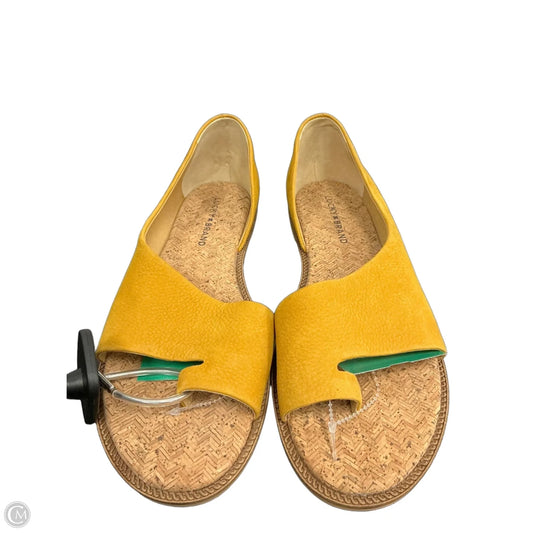 Shoes Flats By Lucky Brand In Yellow, Size: 11