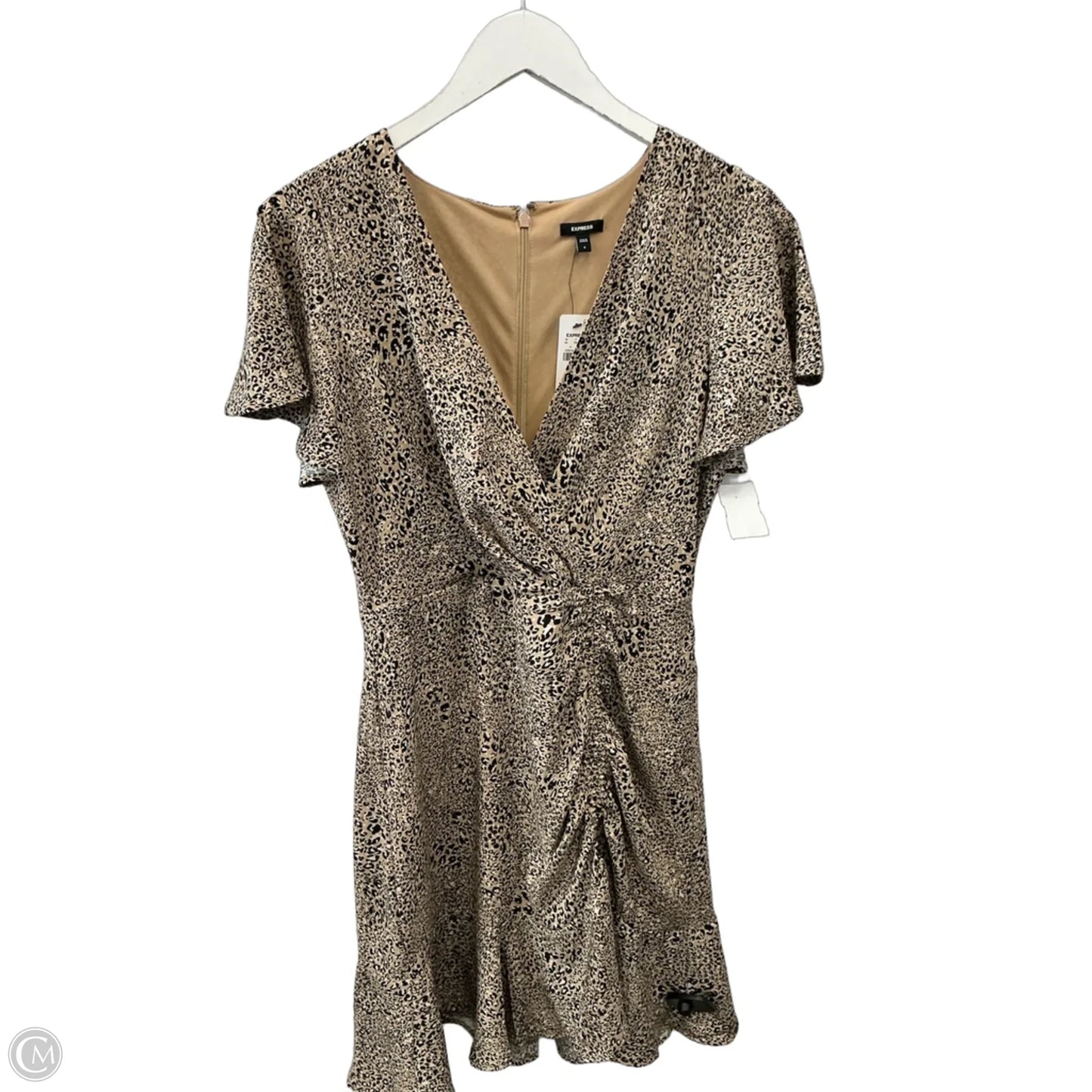 Dress Casual Midi By Express In Animal Print, Size: S