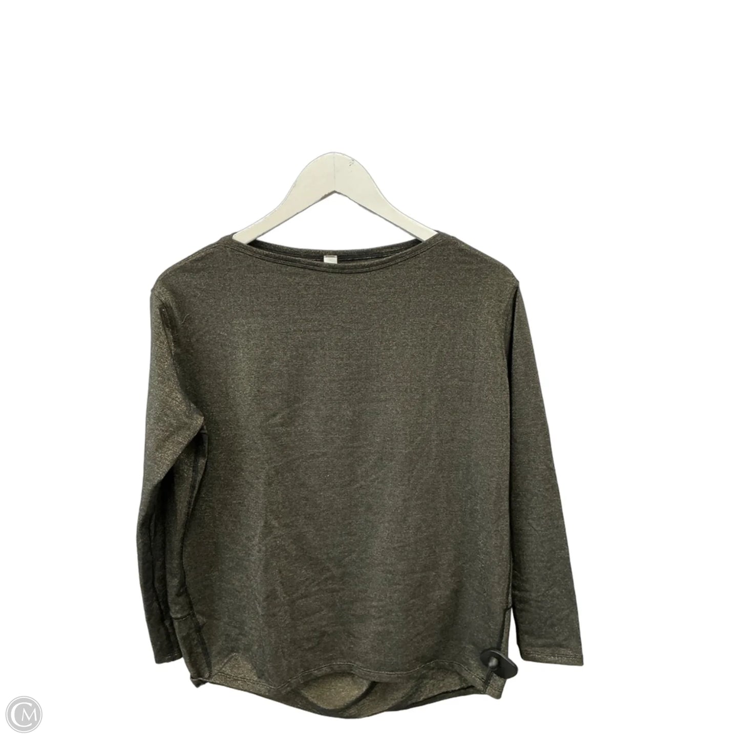 Athletic Top Long Sleeve Crewneck By Lululemon In Gold, Size: Xs