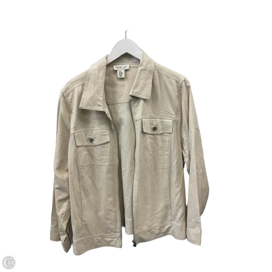 Jacket Utility By Rachel Zoe In Beige, Size: 2x
