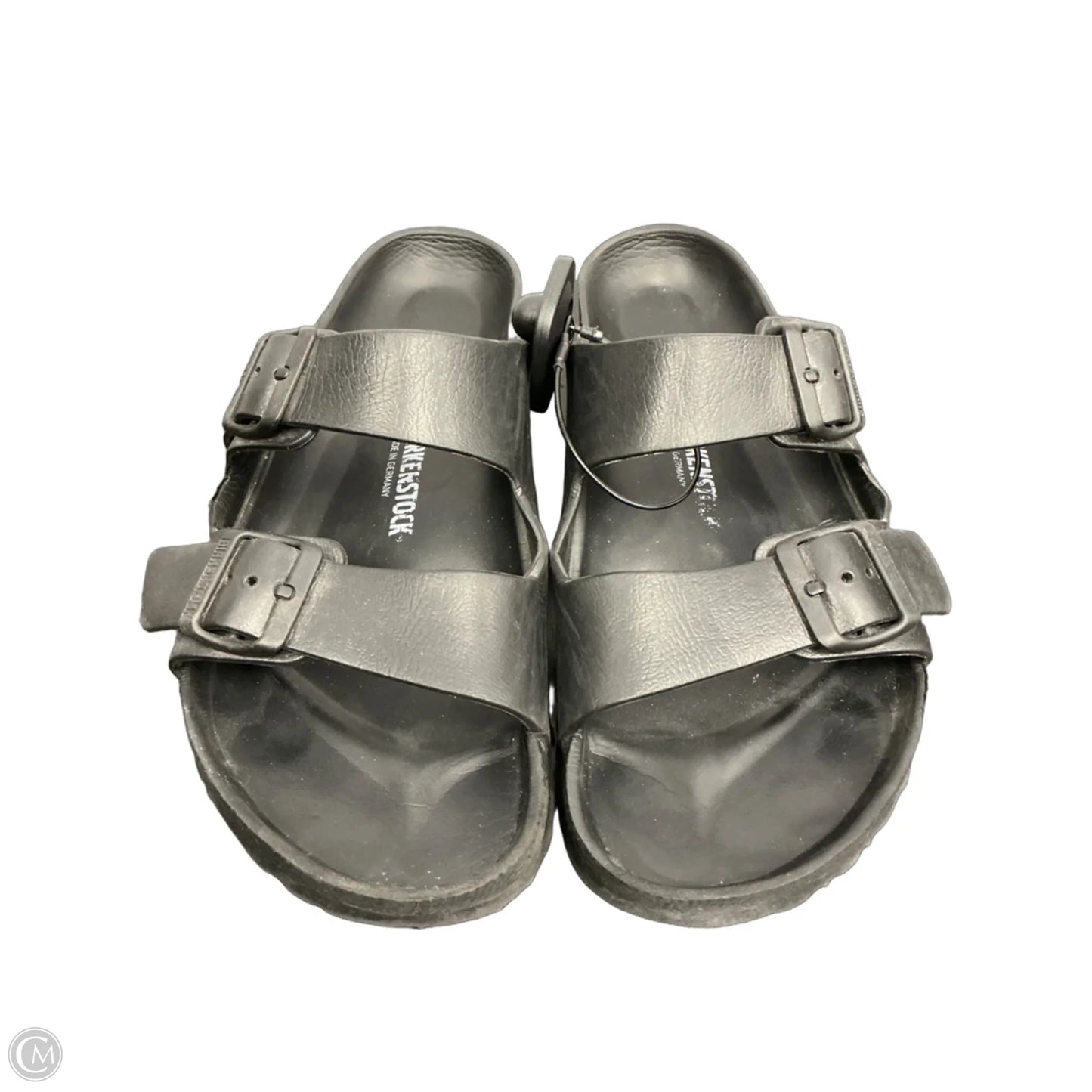 Sandals Flats By Birkenstock In Black, Size: 11