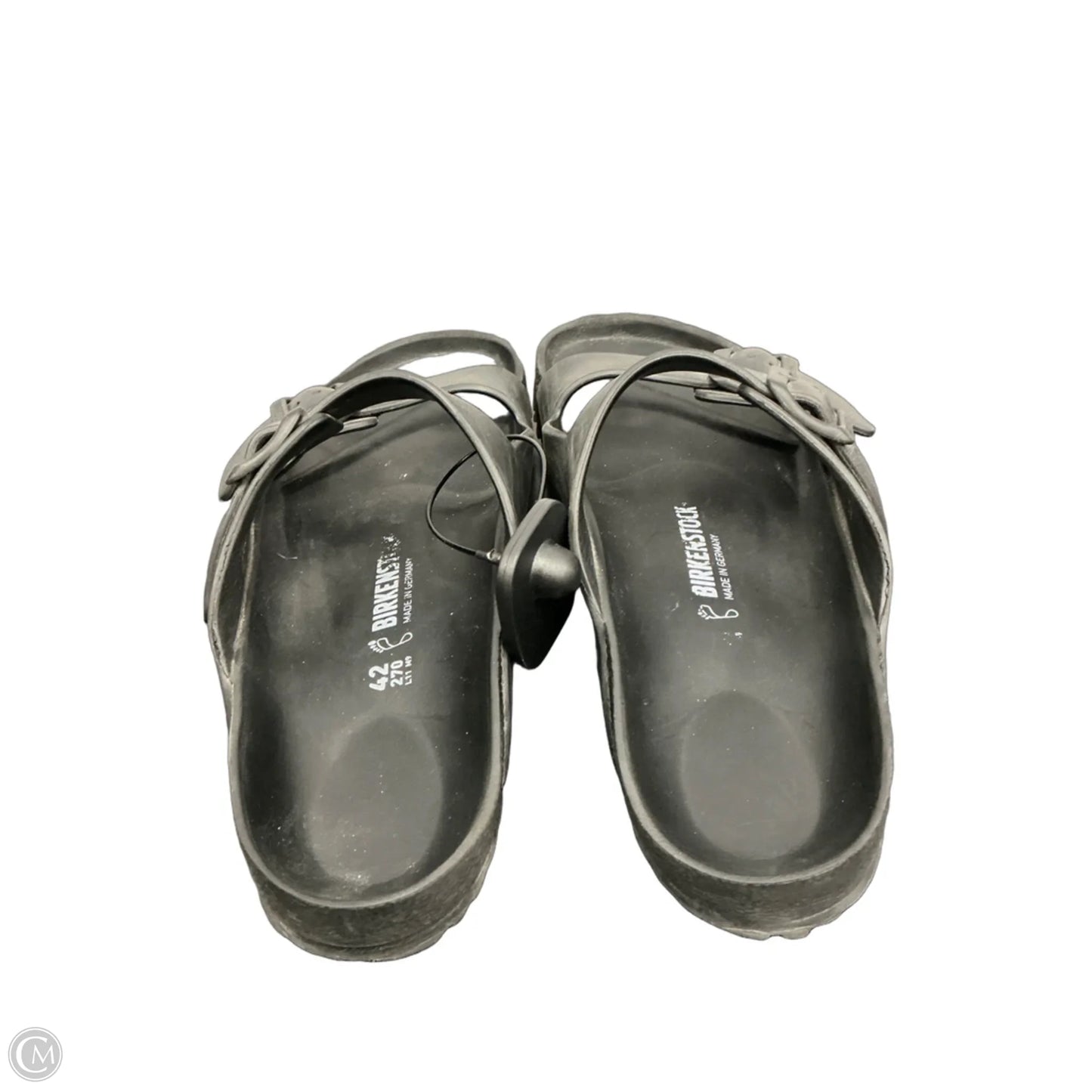 Sandals Flats By Birkenstock In Black, Size: 11