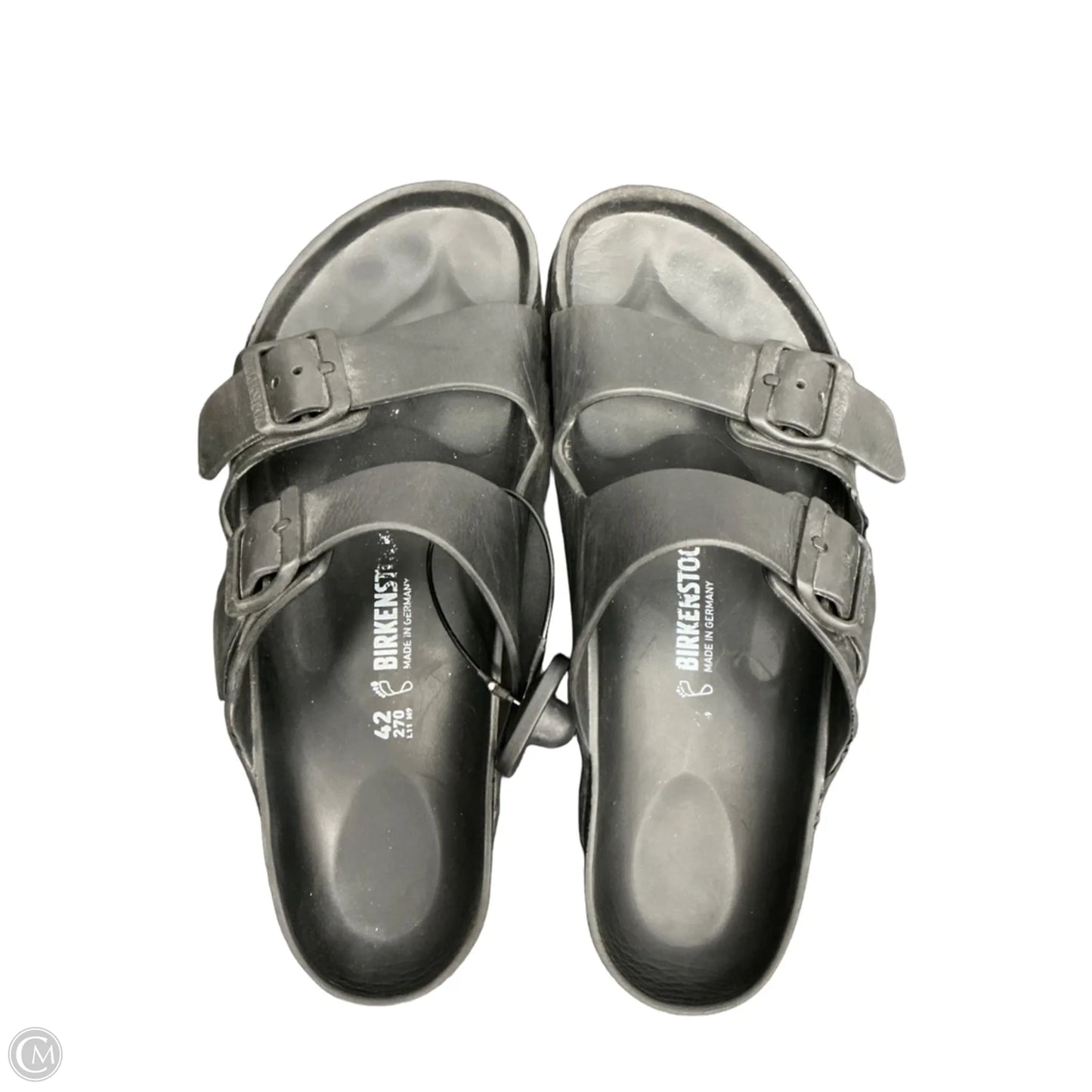 Sandals Flats By Birkenstock In Black, Size: 11