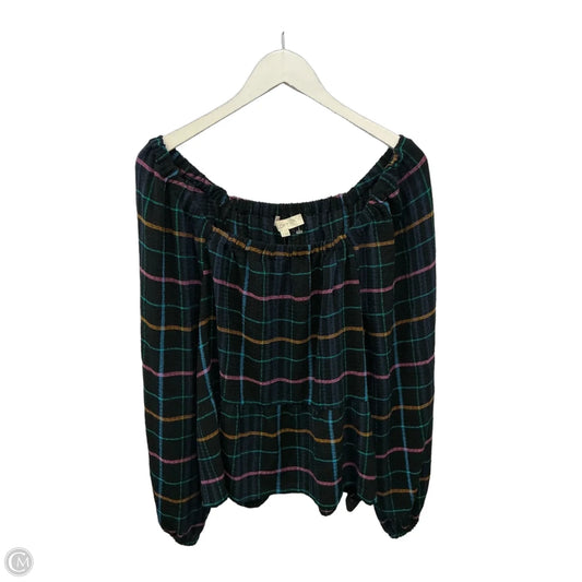 Top Long Sleeve By Loft In Black, Size: M