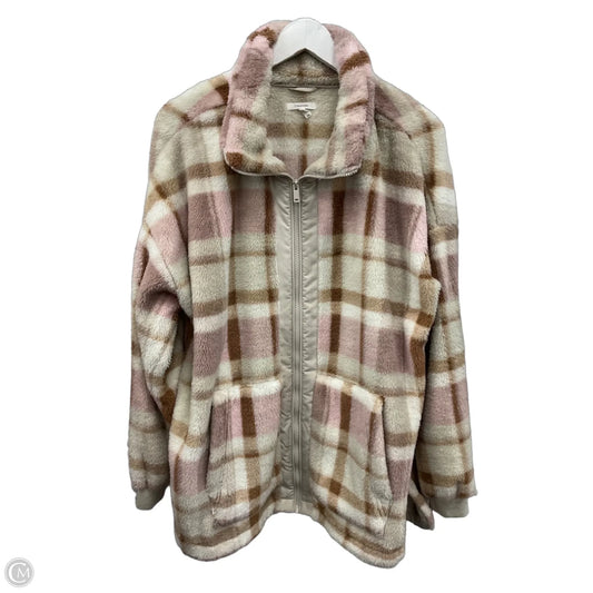 Jacket Fleece By Maurices In Tan, Size: Xxl