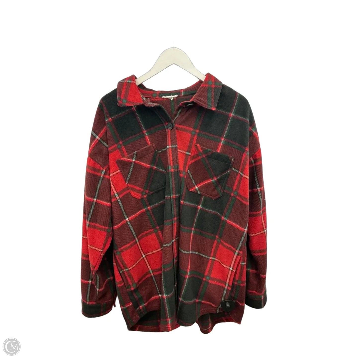 Jacket Shirt By Maurices In Red, Size: Xxl