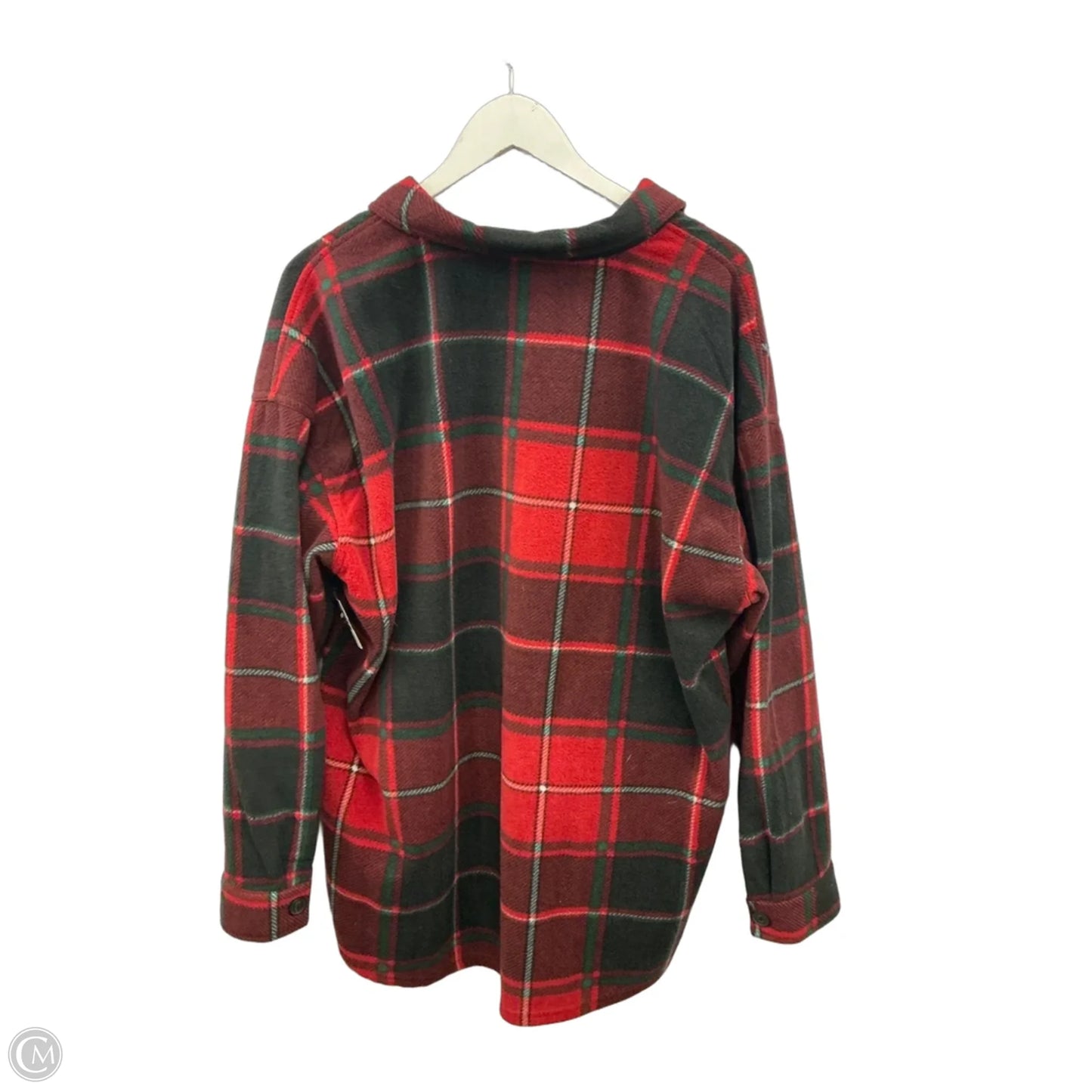Jacket Shirt By Maurices In Red, Size: Xxl