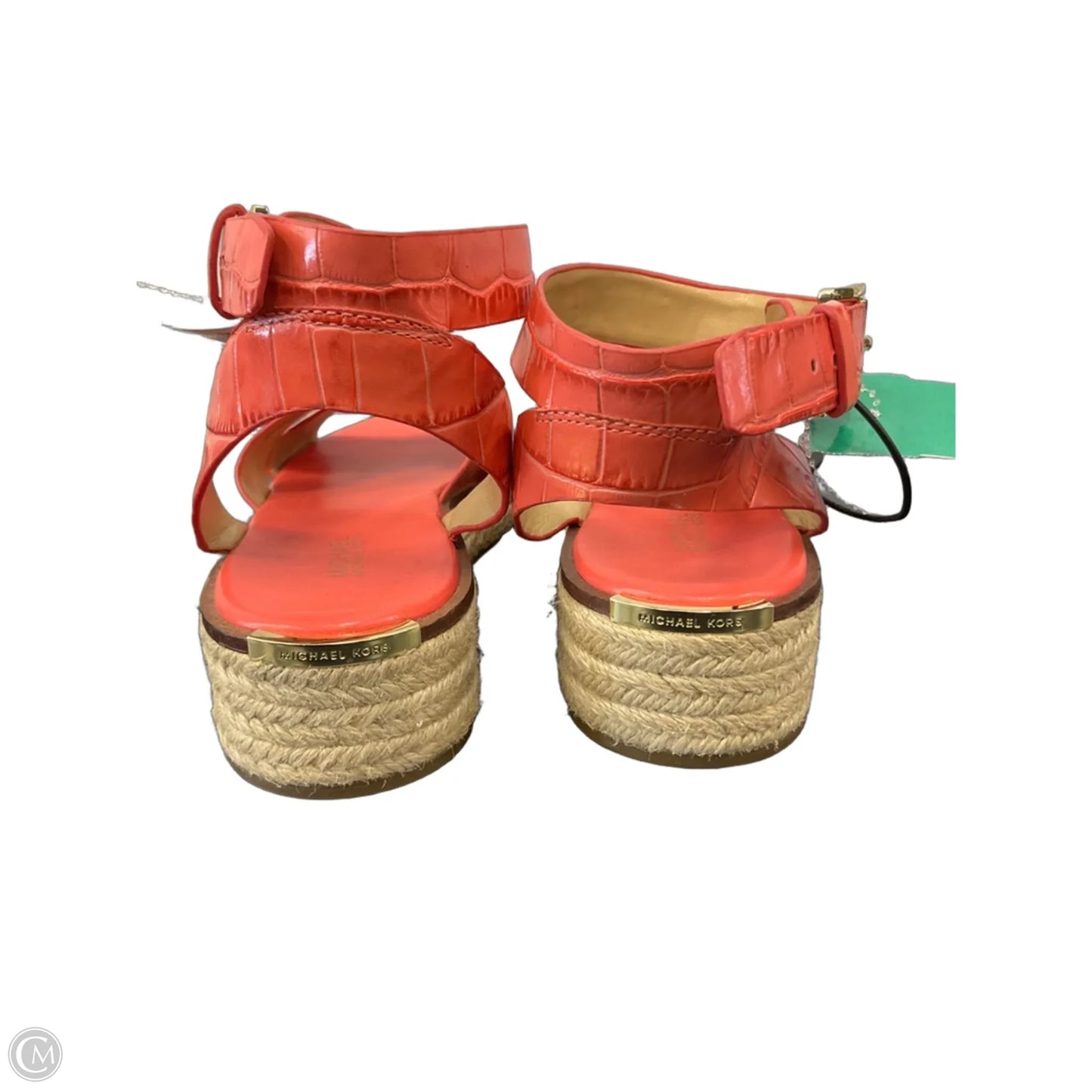 Sandals Heels Platform By Michael By Michael Kors In Coral, Size: 9