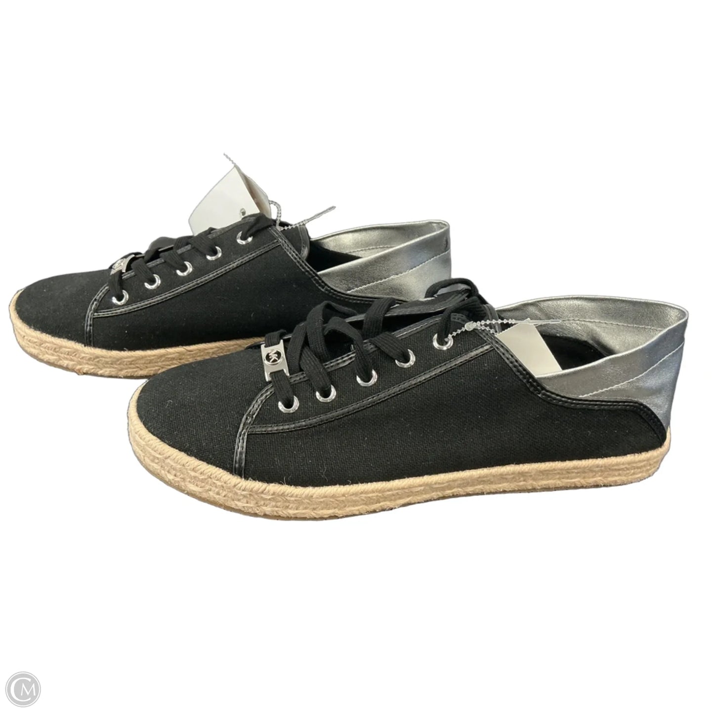 Shoes Sneakers By Michael By Michael Kors In Black & Silver, Size: 11