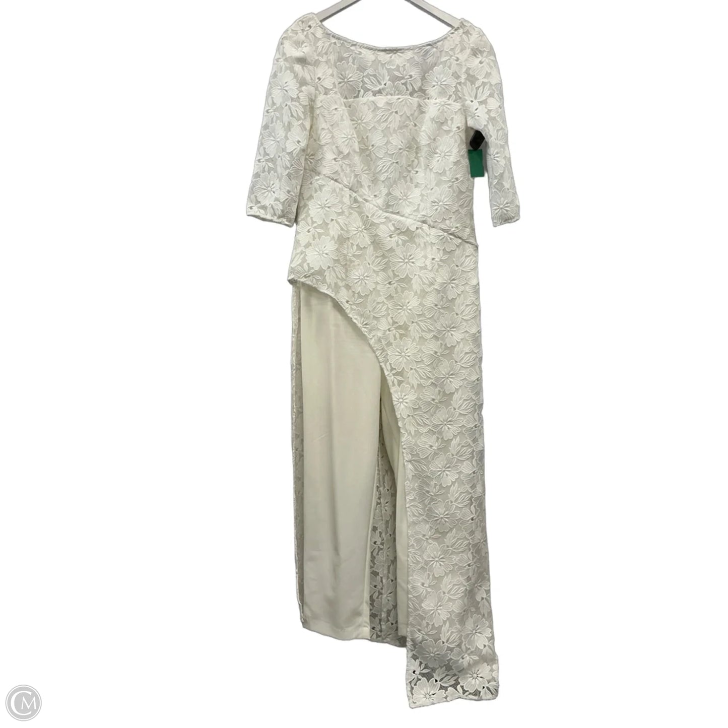 Jumpsuit By Kay Unger In White, Size: 12