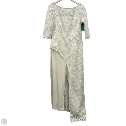 Jumpsuit By Kay Unger In White, Size: 12
