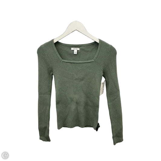 Top Long Sleeve By Nine West In Green, Size: M
