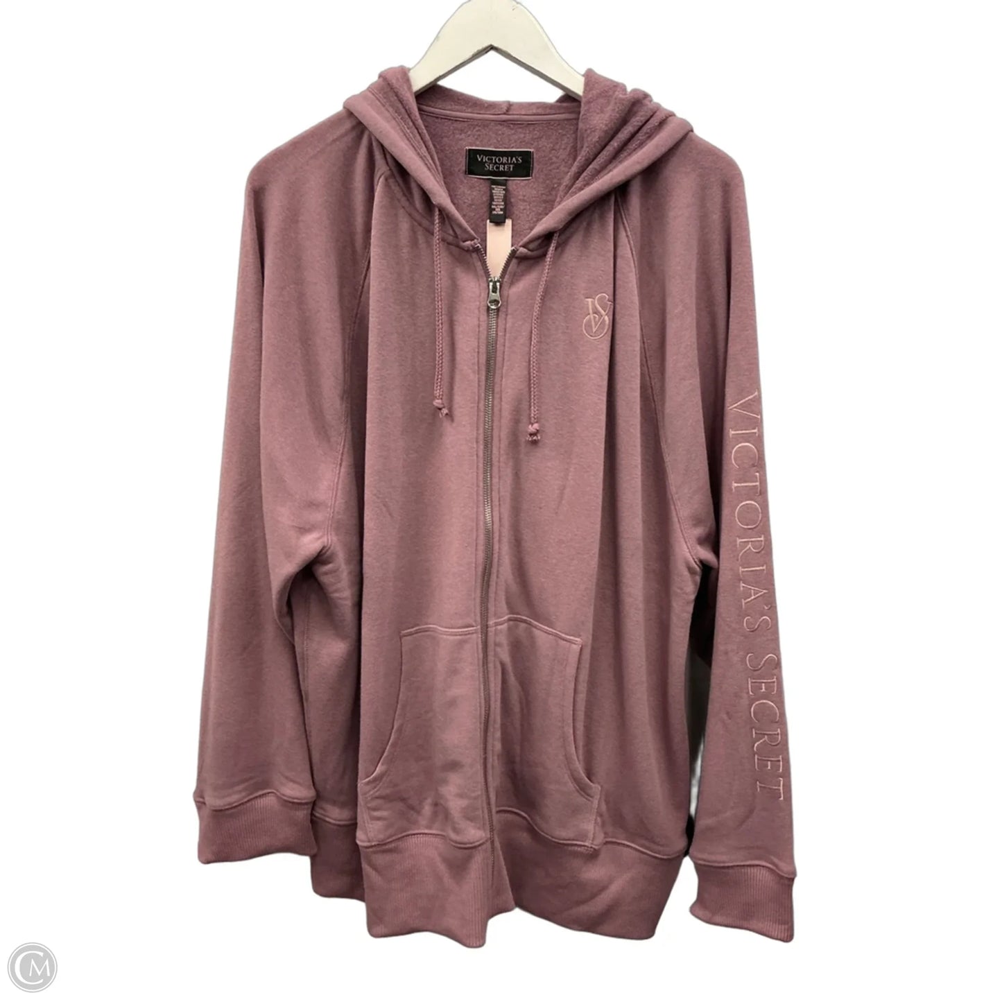 Sweatshirt Hoodie By Victorias Secret In Purple, Size: Xxl
