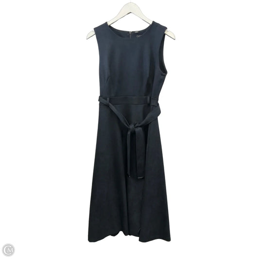 Dress Casual Midi By Calvin Klein In Navy, Size: M