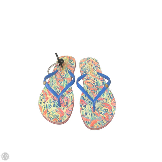 Sandals Designer By Lilly Pulitzer In Multi-colored, Size: 7