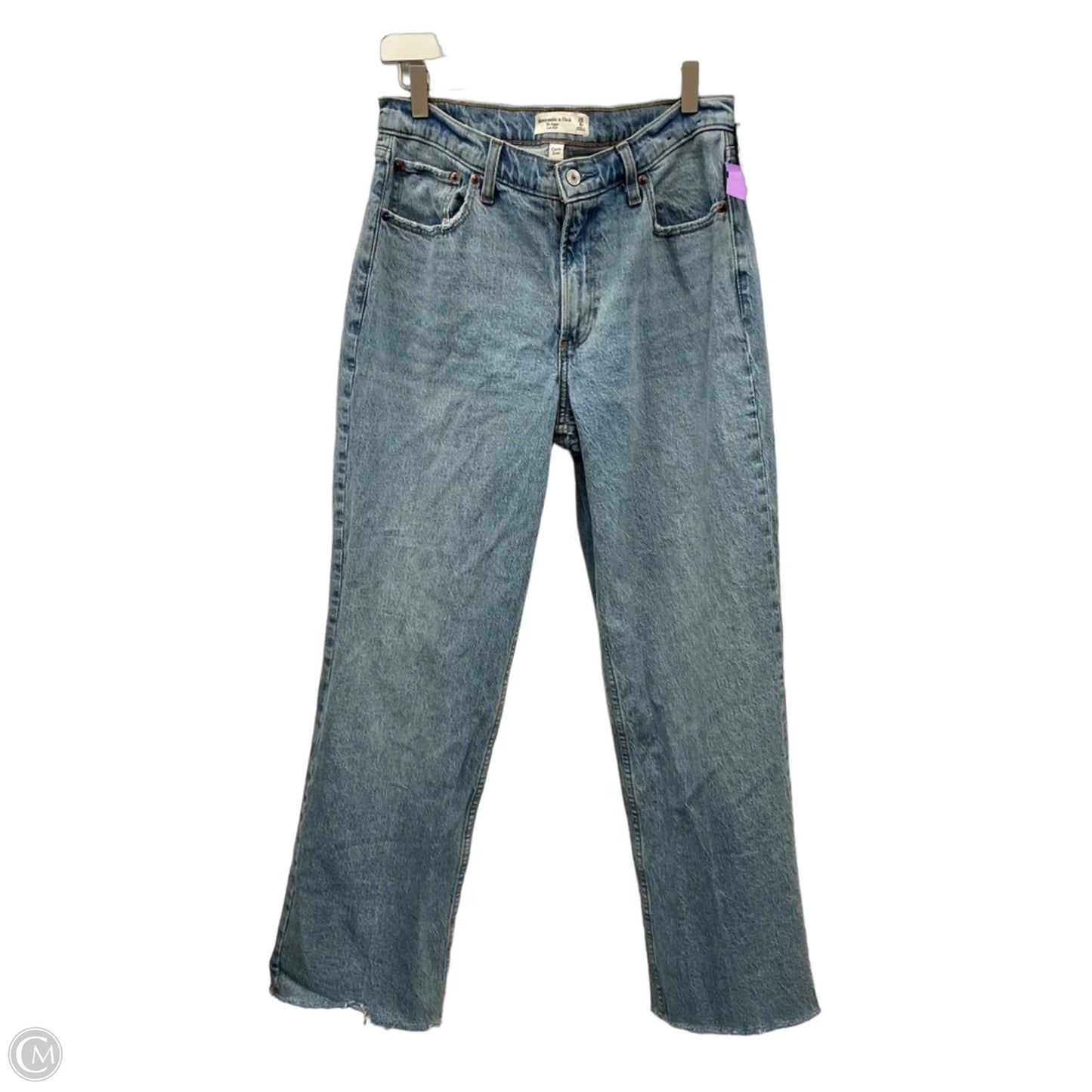 Jeans Straight By Abercrombie And Fitch In Blue Denim, Size: 6